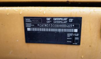 CAT M 313 C  graafmachine kraan vol