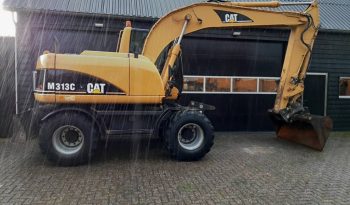 CAT M 313 C  graafmachine kraan vol