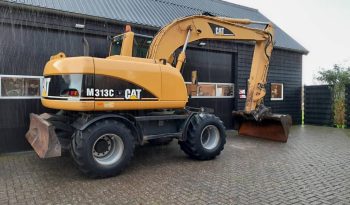 CAT M 313 C  graafmachine kraan vol
