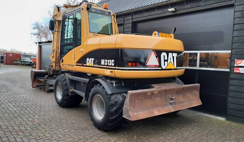 CAT M 313 C  graafmachine kraan vol