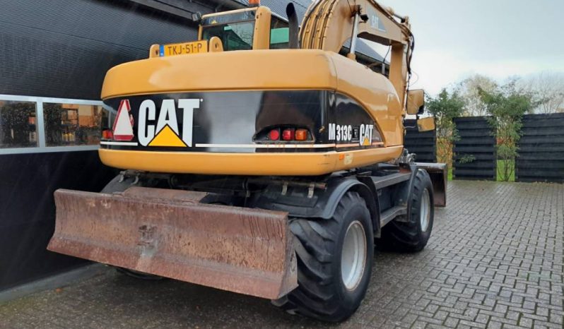 CAT M 313 C  graafmachine kraan vol