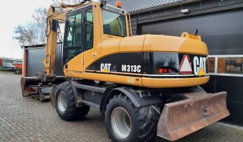 CAT M 313 C  graafmachine kraan vol