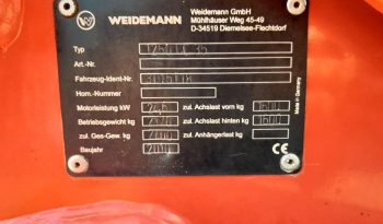 Weidemann 1250 cc 35 minishovel met bak en vorken vol