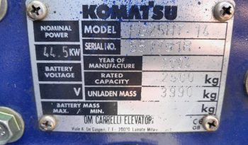 Komatsu FG 25 HT-14 Freelift – Sideshift – Triplex – LPG full