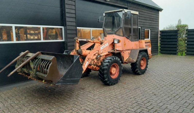 Atlas AR 46 C shovel met puinbak dichte bak en vorken vol
