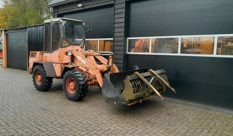 Atlas AR 46 C shovel met puinbak dichte bak en vorken vol