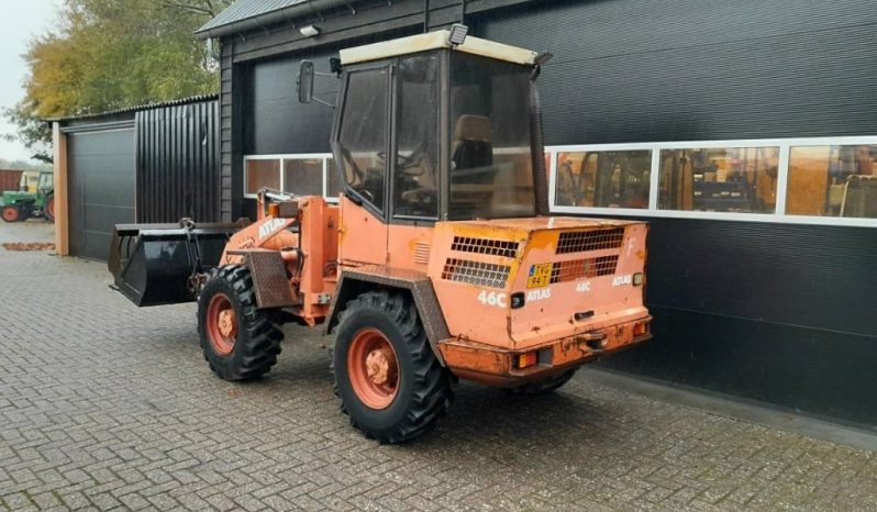 Atlas AR 46 C shovel met puinbak dichte bak en vorken vol