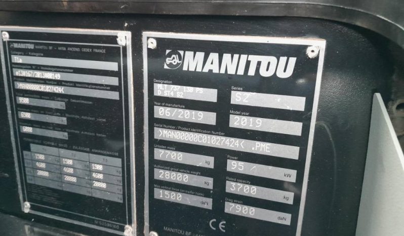 Manitou MLT 737-130 PS verreiker met vorken vol