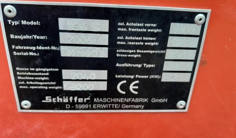 Schäffer 336 S minishovel 4cil Turbo UNIEK vol