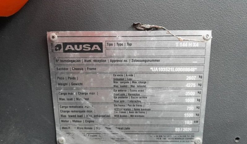 Ausa T 144 H X4 mini verreiker met bak en vorken vol