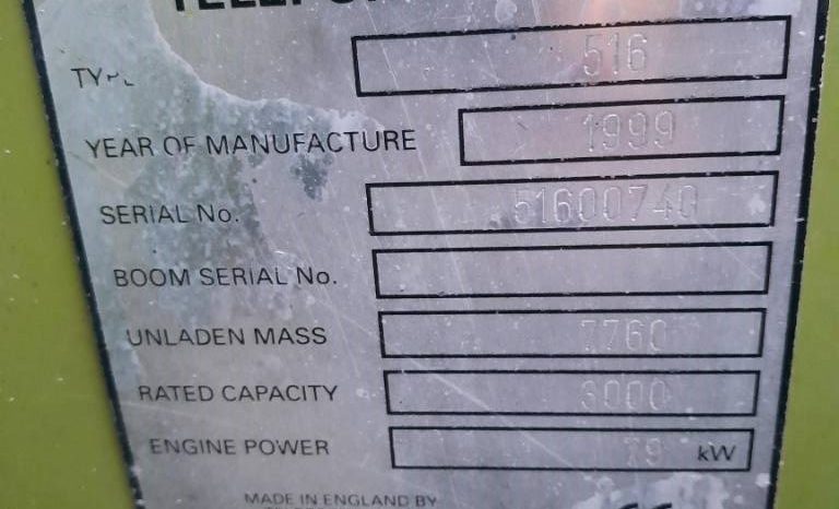 CLAAS Teleporter 974 verreiker bak en vorken vol