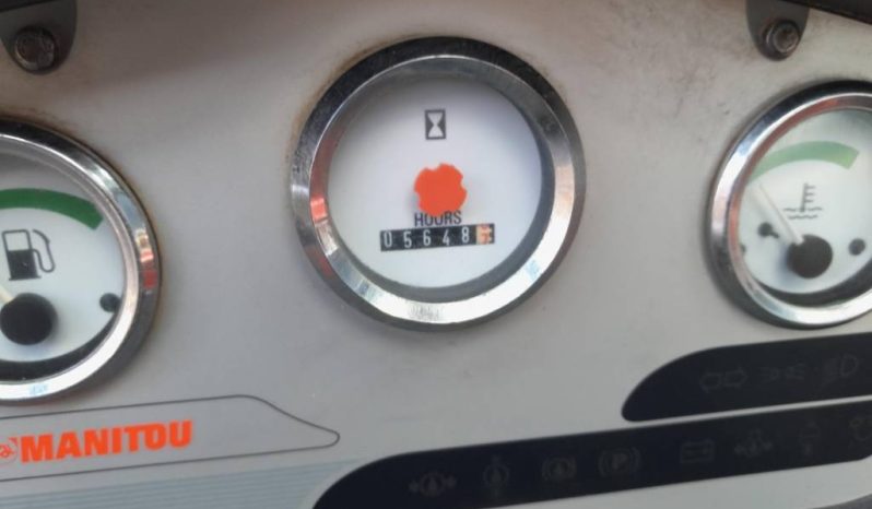 Manitou MT 1030 S verreiker – Grondbak + Vorken vol