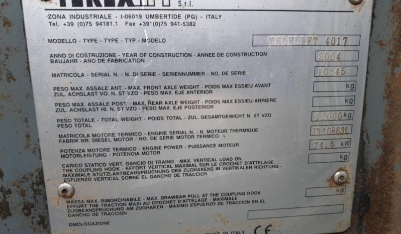 Terex Telelift 4017 Verreiker Manitou Merlo 40.17 1740 vol