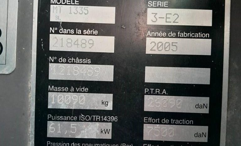 Manitou MT 1335 SL | Verreiker – 3.800 uur! vol